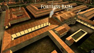 Animation of ancient Roman Fort in Caerleon Wales [upl. by Nniuqal]