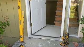 Jeld Wen Front Door Installation  Really crappy products and craftsmanship PART 1 [upl. by Gualtiero]