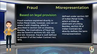 What is Difference Between Fraud amp Misrepresentation [upl. by Treborsemaj196]