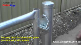 Gate Latch 2 way for round pipe and square [upl. by Hennebery558]