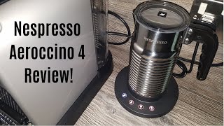 Nespresso Aeroccino 4 Milk Frother Review  Worth upgrading from the Aeroccino 3 [upl. by Neenaej]