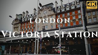 London Victoria Station Walk Through England 4K [upl. by Annenn]