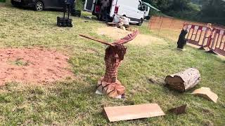 A fabulous range of wooden sculpture at Caerleon festival 2024 [upl. by Yknarf]