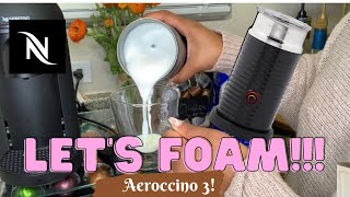 How To Foam Milk With Aeroccino 3 Make Coffee With Foam Tips amp Tricks  Easy Foamed Latte Recipe [upl. by Monroe940]