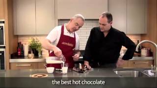 How to make a hot chocolate using an aerolatte milk frother [upl. by Iduj]